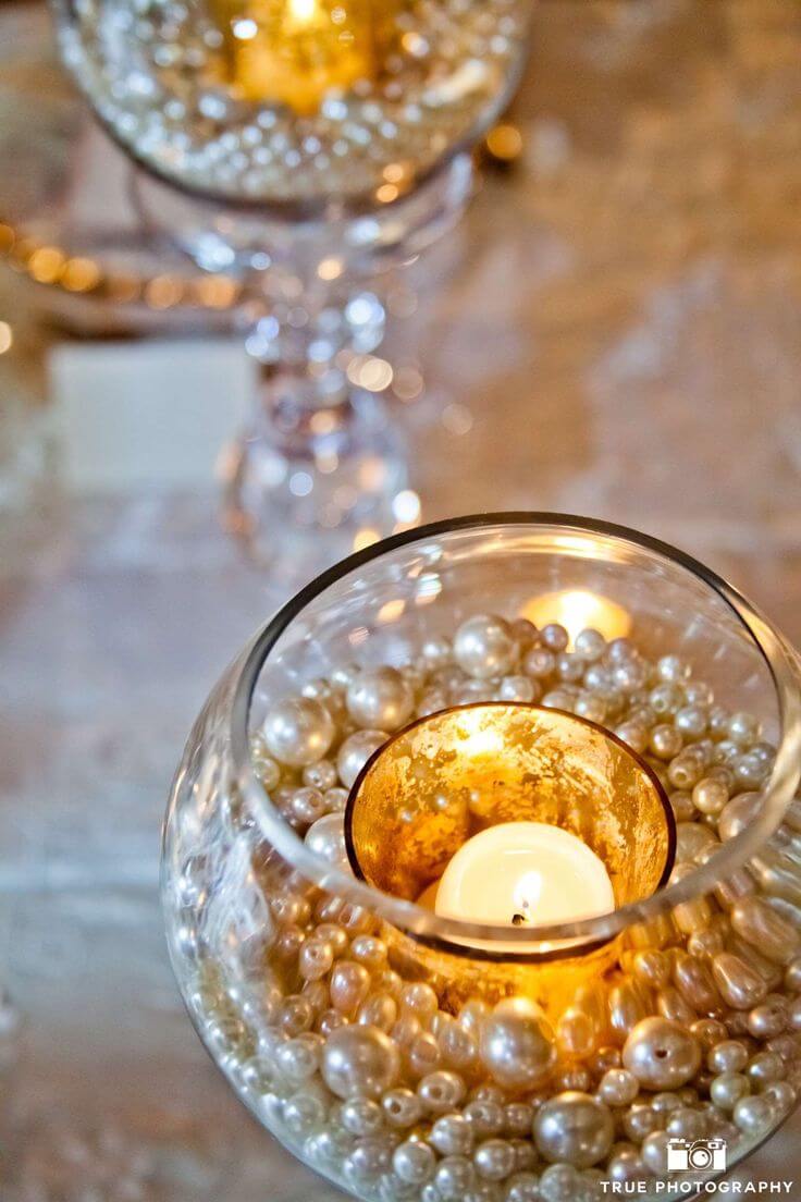 Burning Baubles Wedding Table Decorations