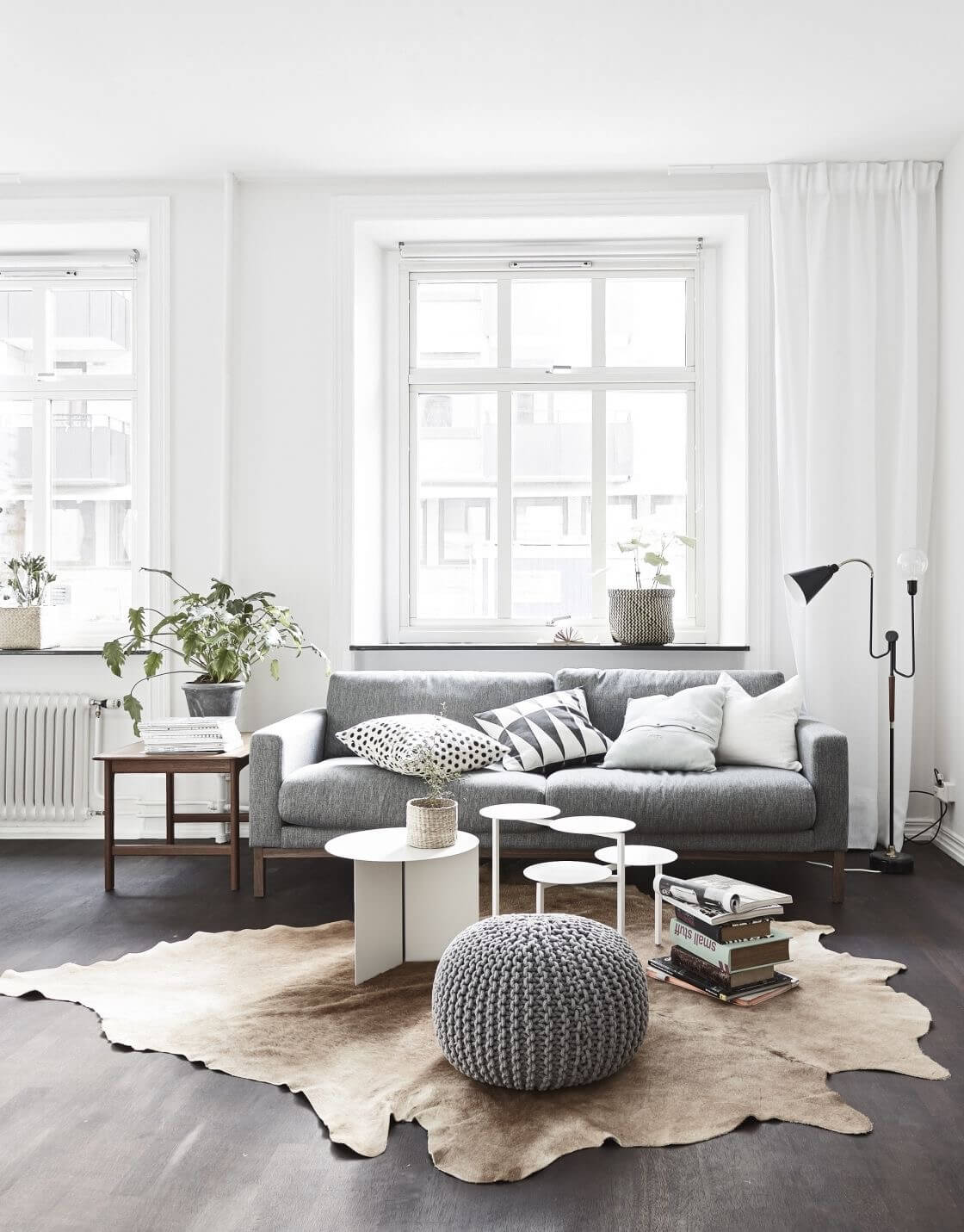 Neutral Color Scheme Modern Living Room