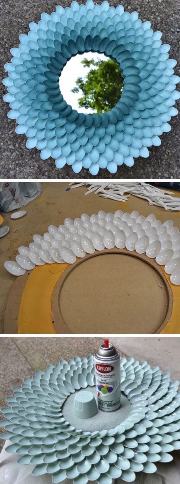 Creative Ombre Beaded Mirror