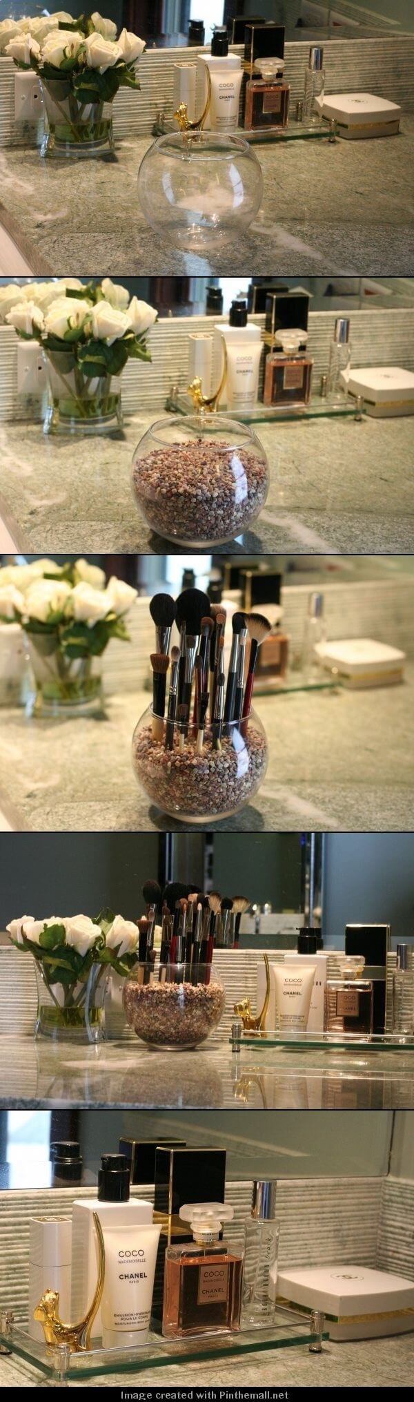 A Zen Garden for Makeup Brushes