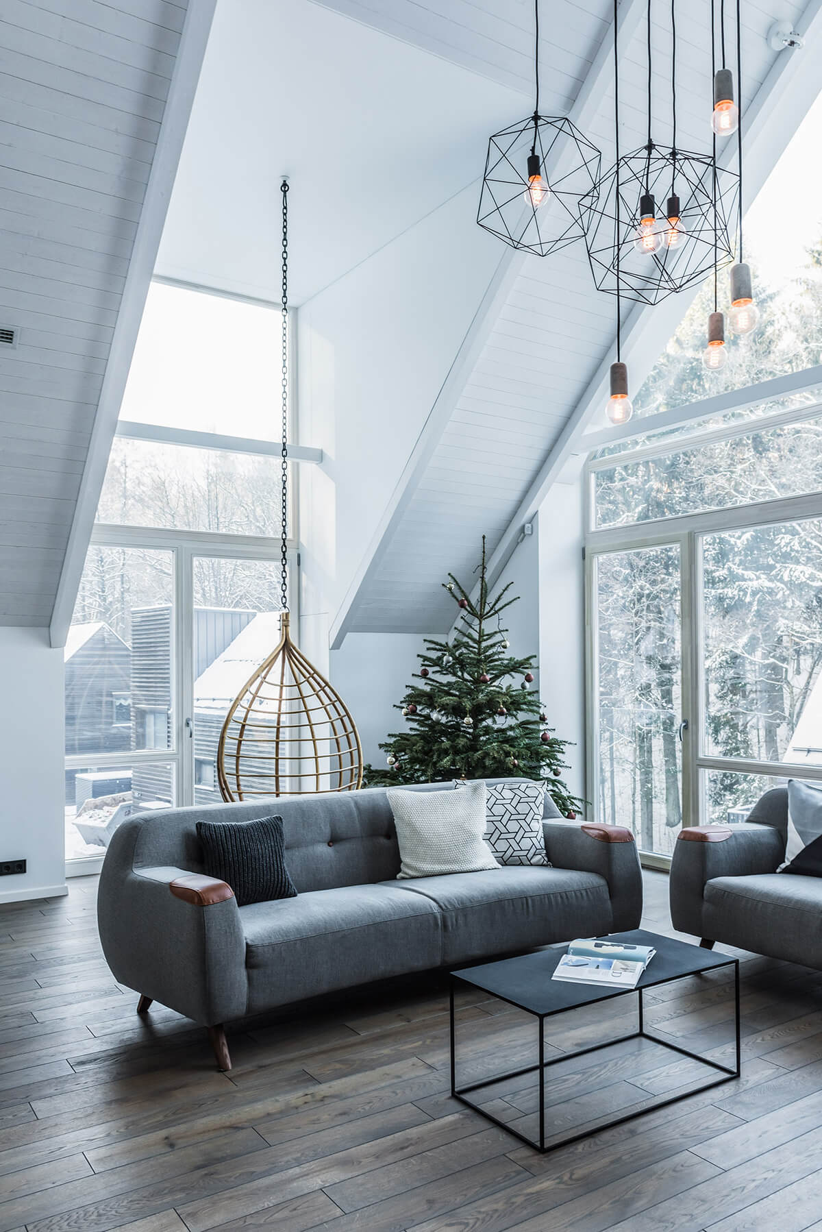 Modern Living Room with a View