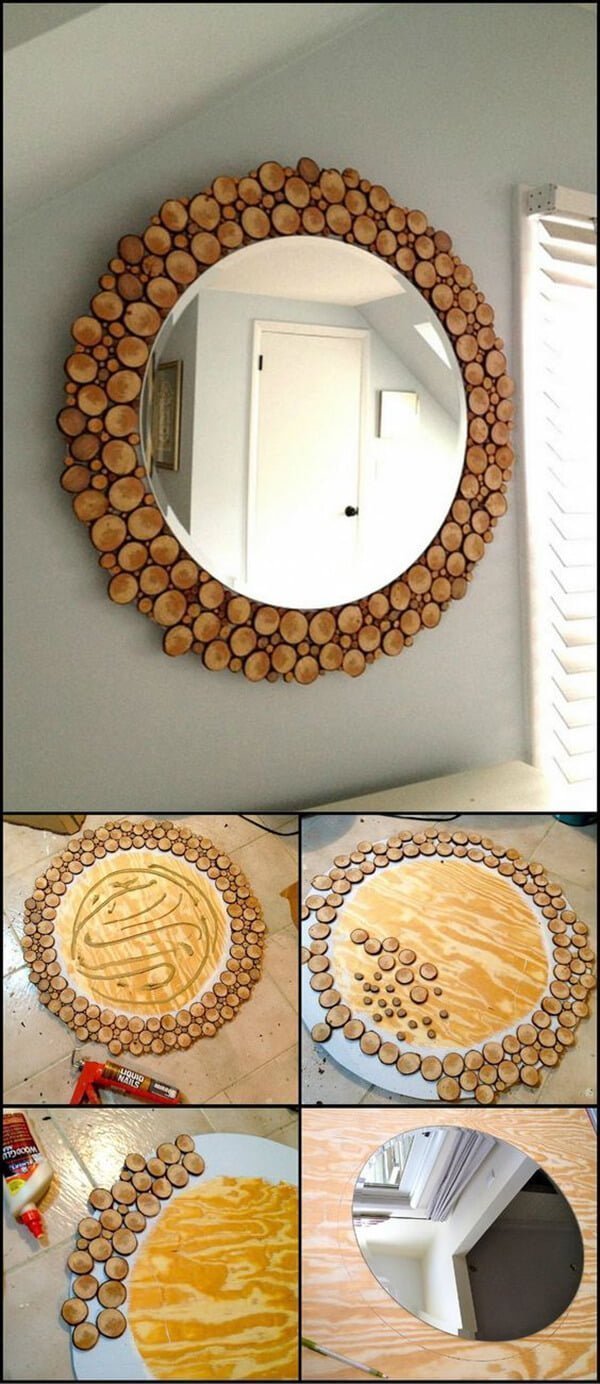 Cute Mirror Framed by Wine Corks