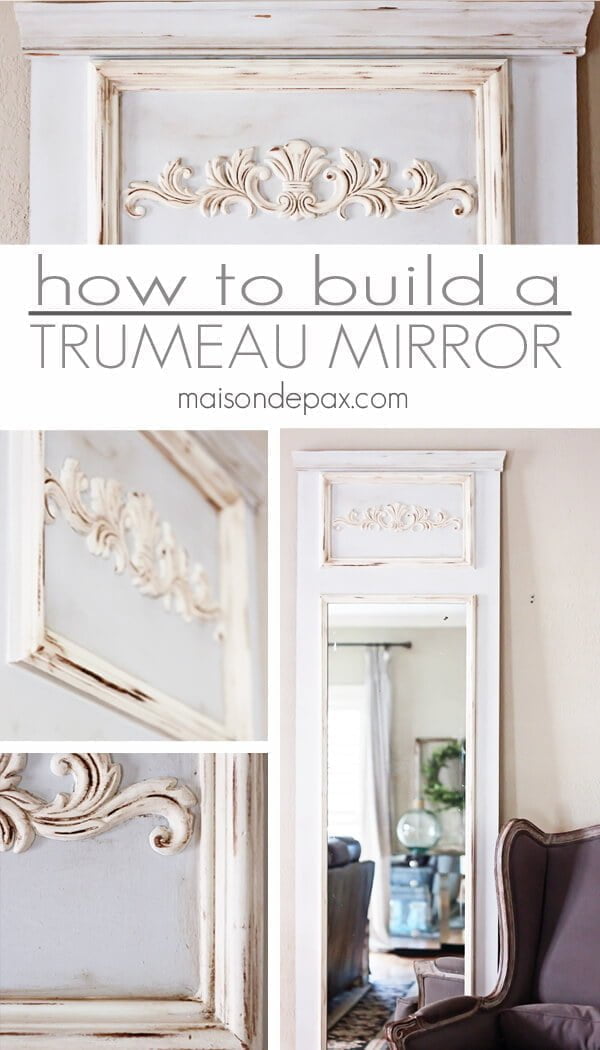 Antique-looking Trumeau Mirror