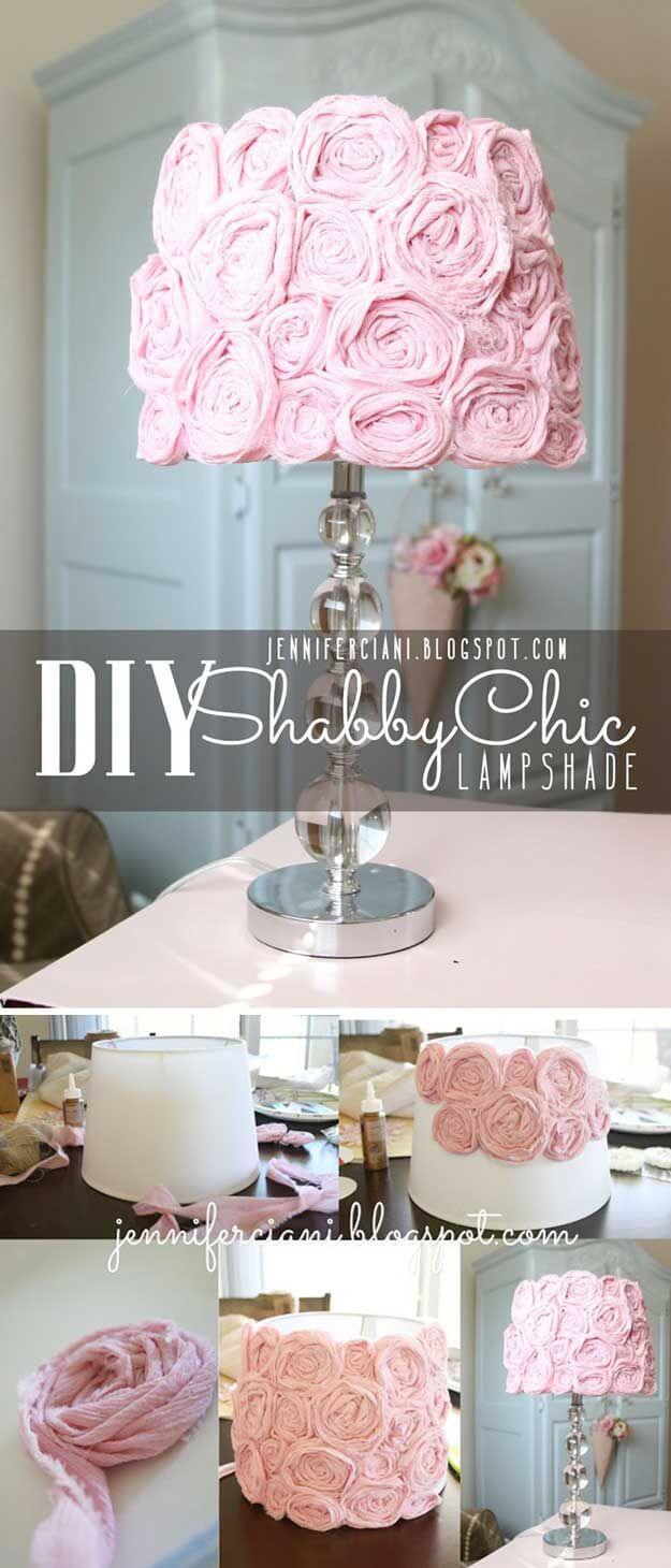 Chic Floral Ribbon Lampshade Project