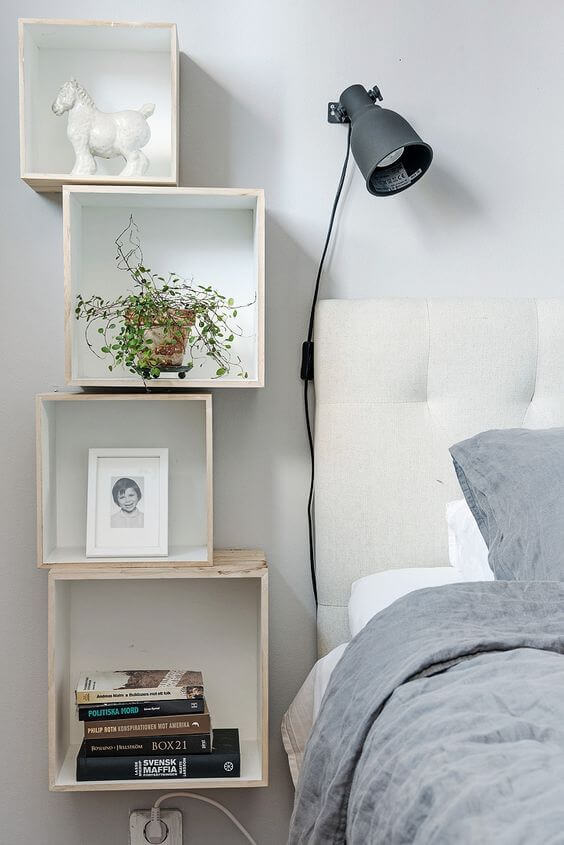 Stacked Floating Shelves for Extra Storage