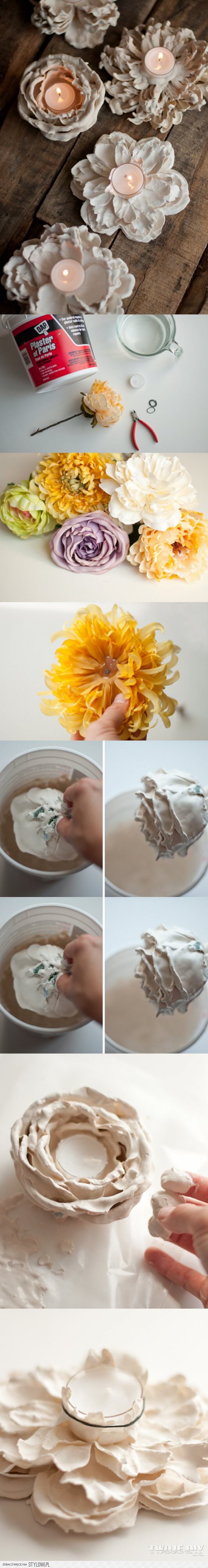 DIY Fresh Flower Votive Holders