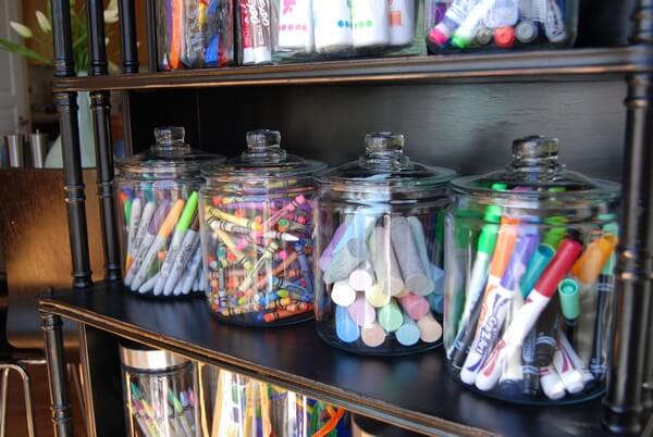 Adorable Candy Jar Craft Shelf