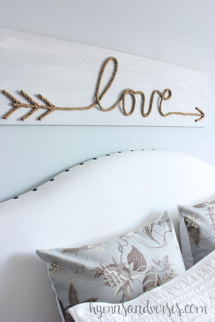 Rope Arrow Love Wall Art