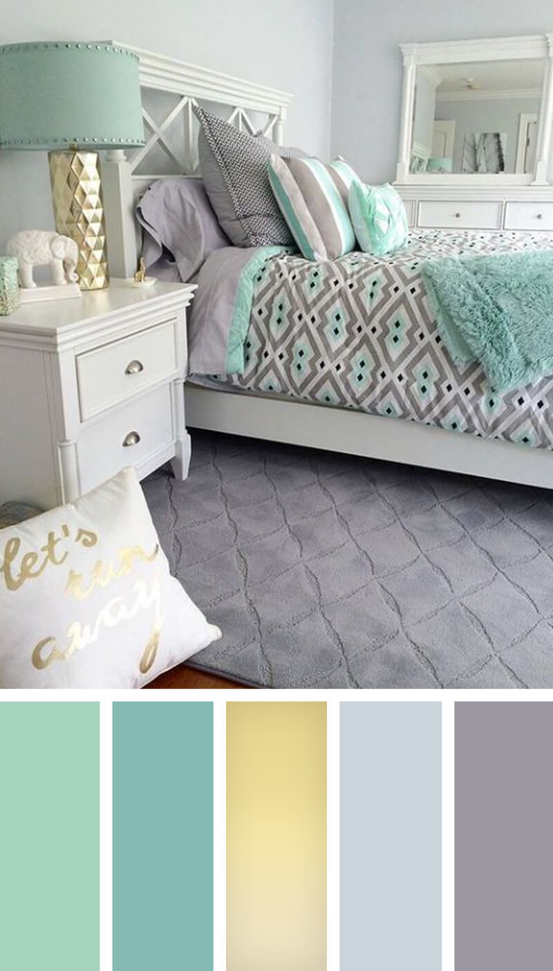 Decorating with Cool Mint and Metallic Accents