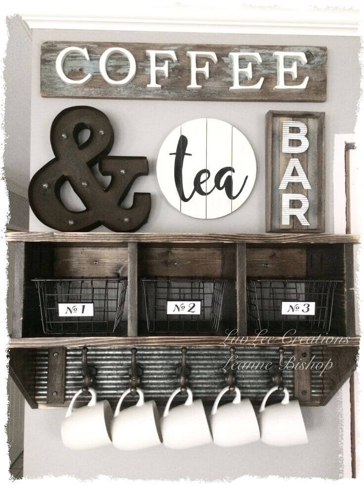 DIY Coffee and Tea Bar