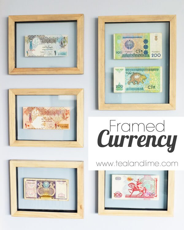 Easy Floating Framed Currency