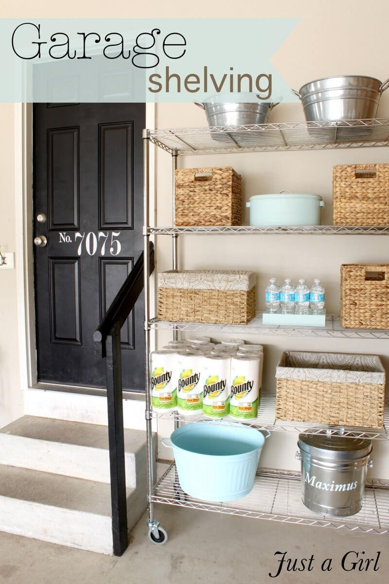 Garage Shelving Can Be Pretty Too