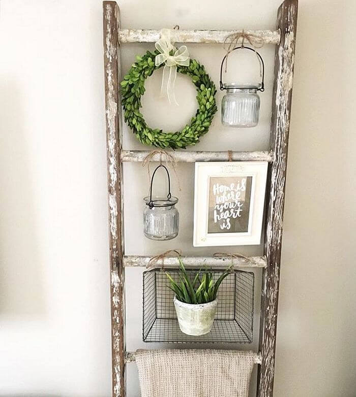 Shabby Chic Hanging Plant Display