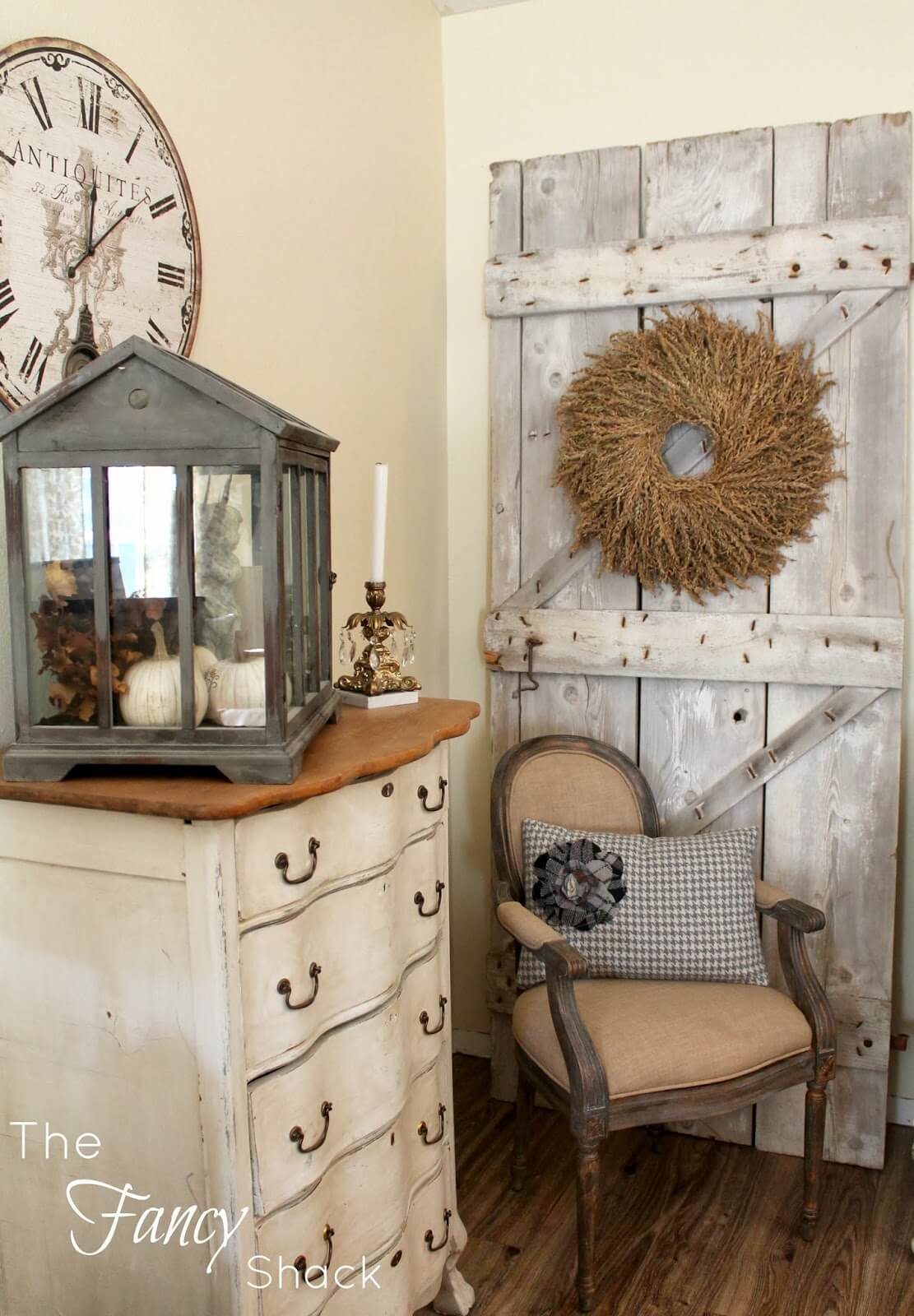 A Birdhouse Assemblage and Barnwood Door