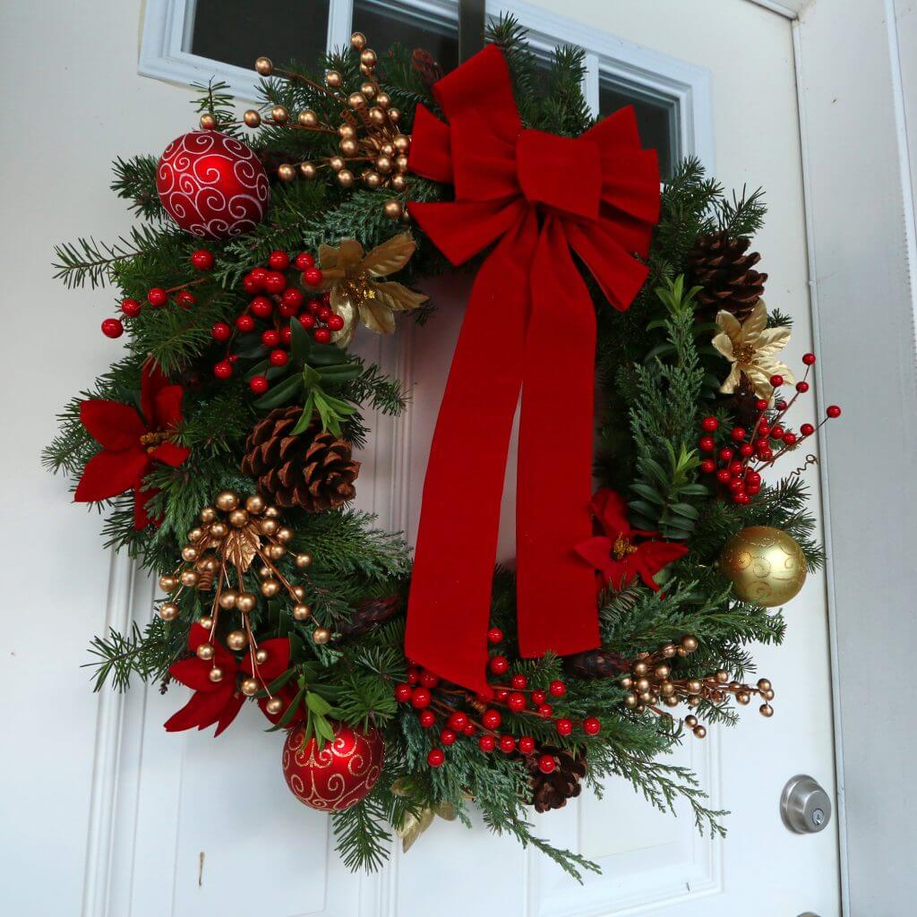 Hand Made Traditional Christmas Wreath