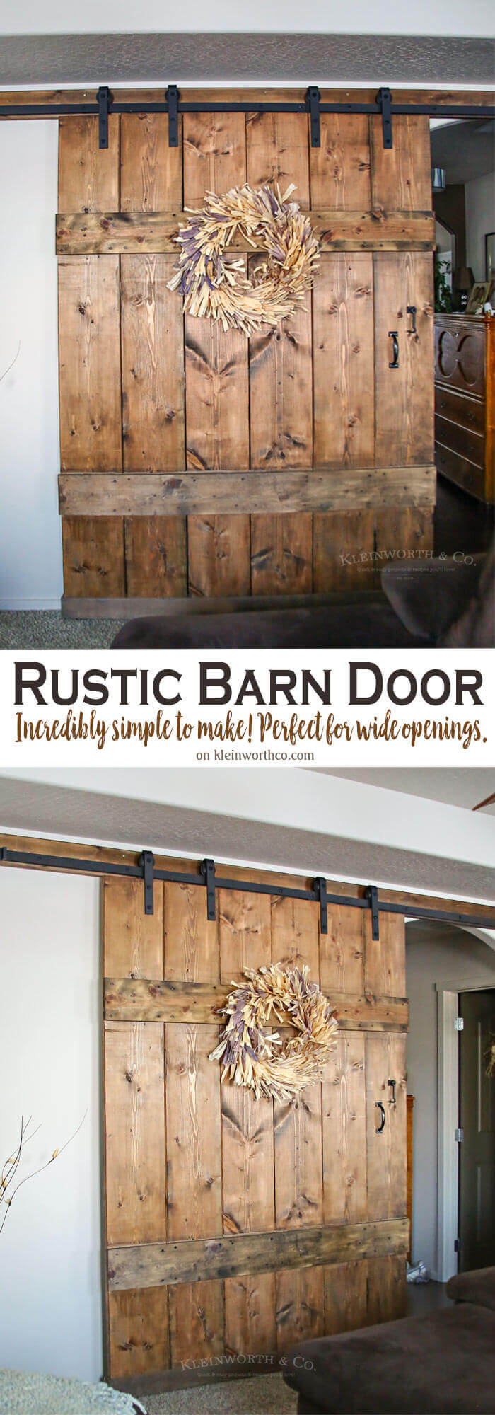 Simple DIY Barn Door Room Divider