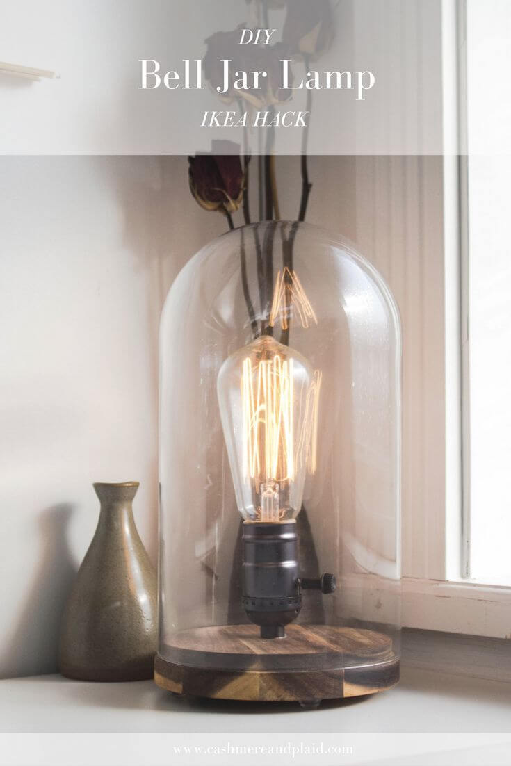 DIY Modern Bell Jar Lantern