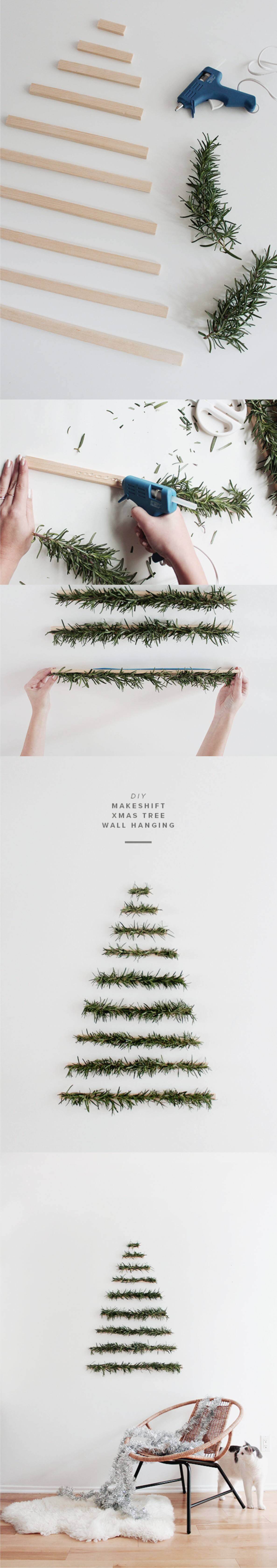 Easy Christmas Tree Wall Decoration