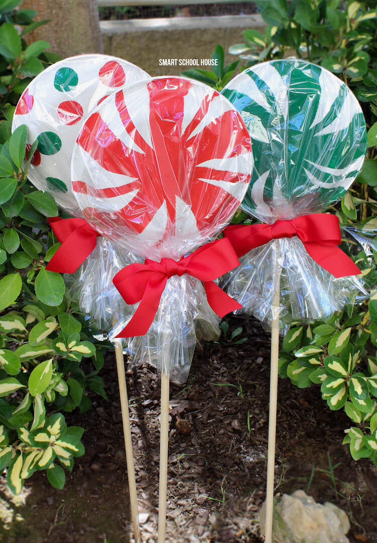 Giant Paper Plate Lollipop Candy