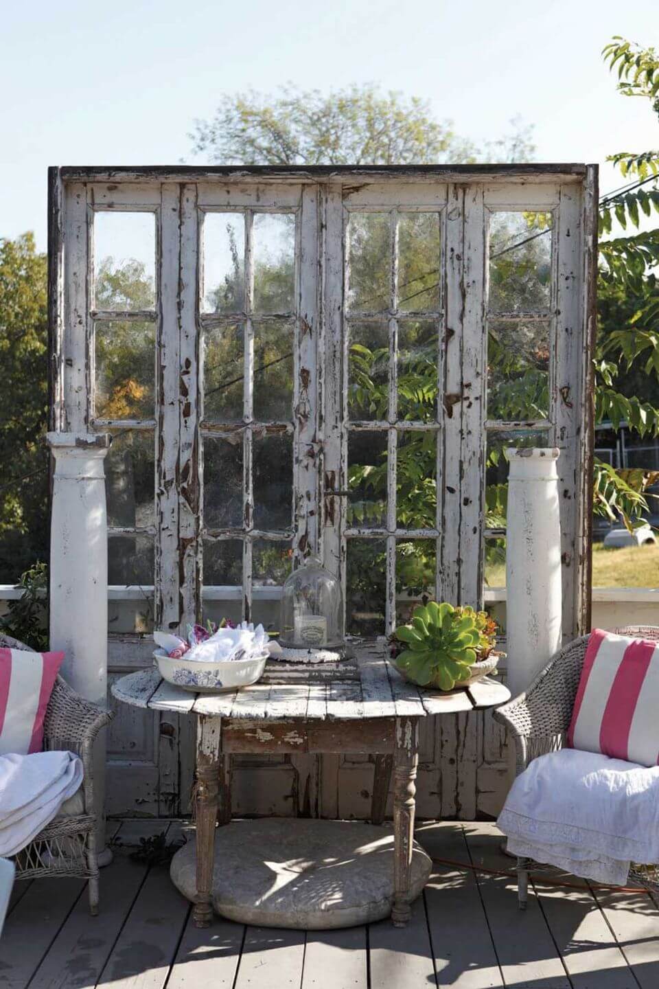 Architectural Salvage French Door Backdrop