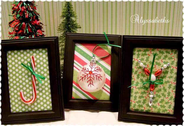 Clever Found Art Christmas Trio