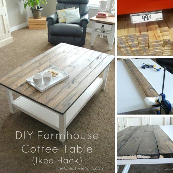 Homey DIY Coffee Table with Polished Wood