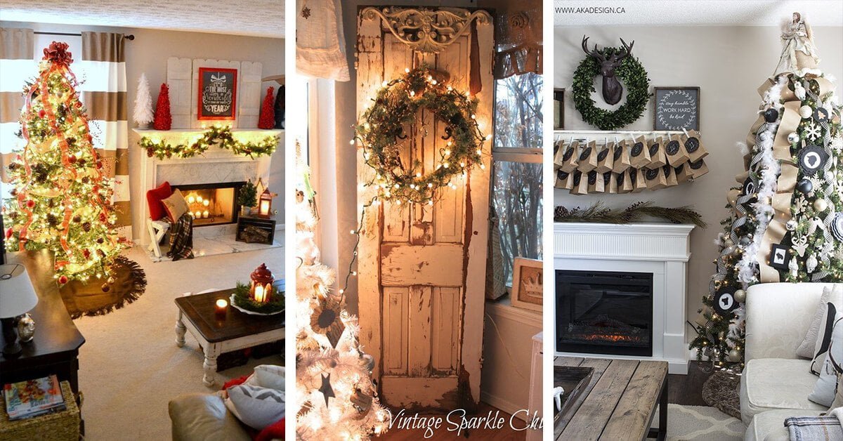 Featured image for “32 Christmas Living Room Decor Ideas from Modern to Rustic”