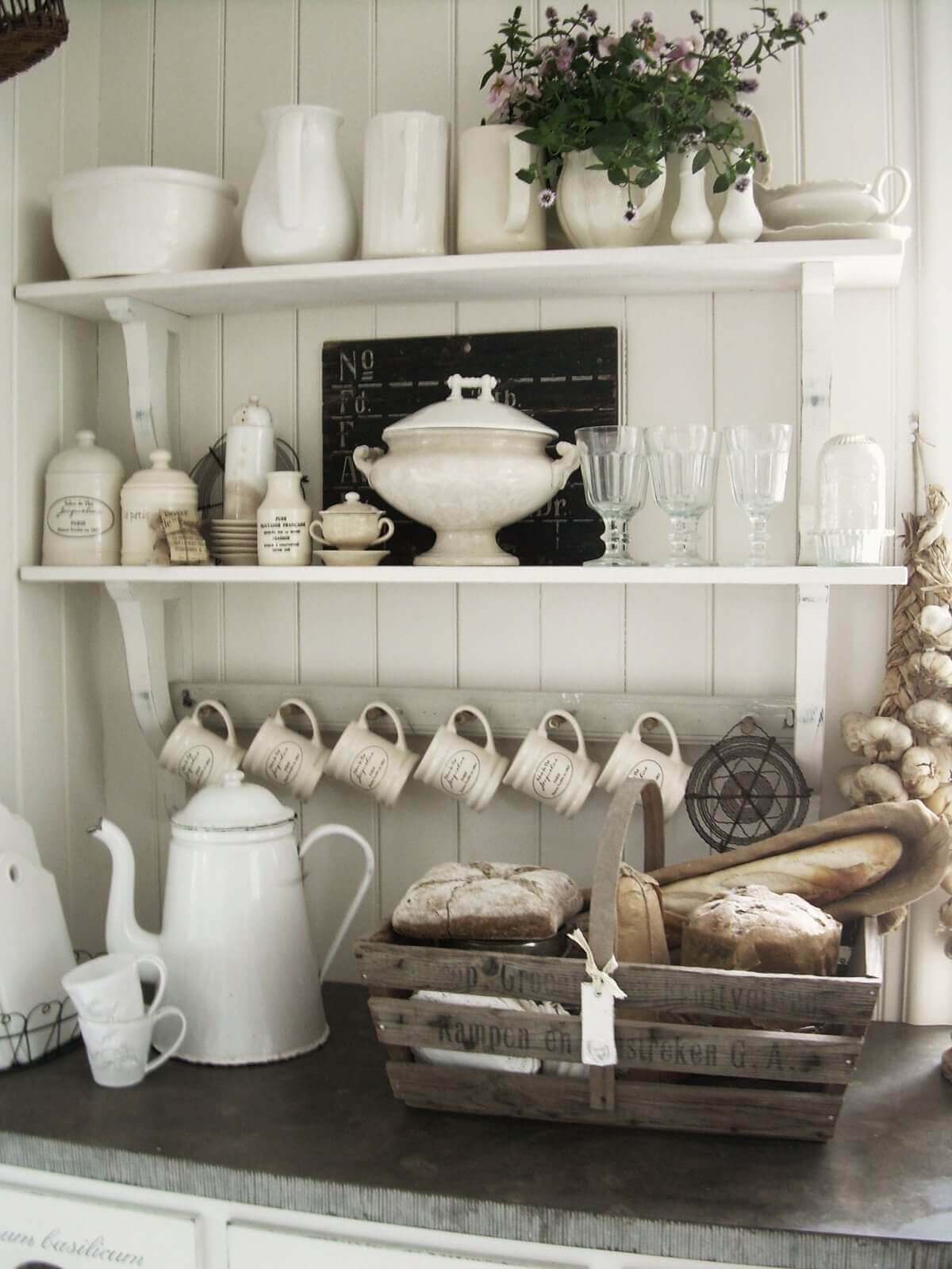 Rustic Servingware Complete with Crusty Bread