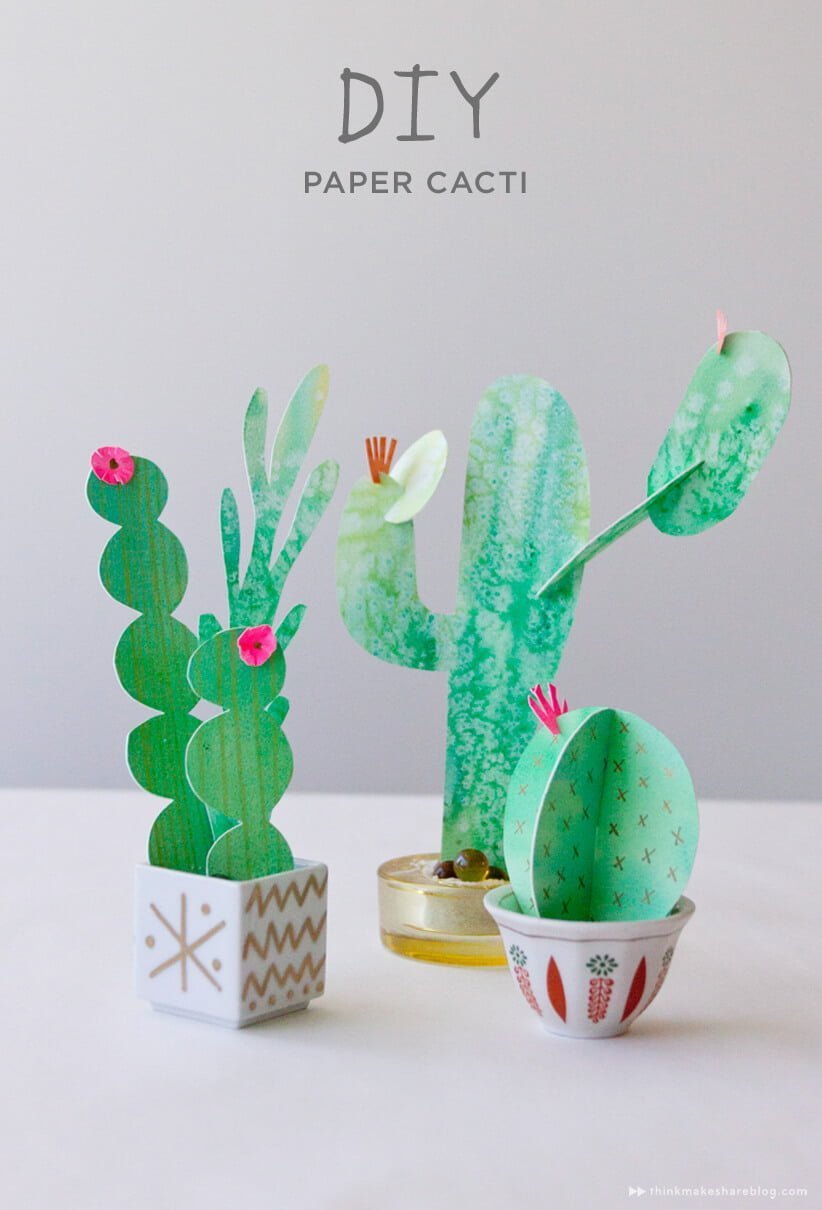 Funky DIY Paper Cacti Project