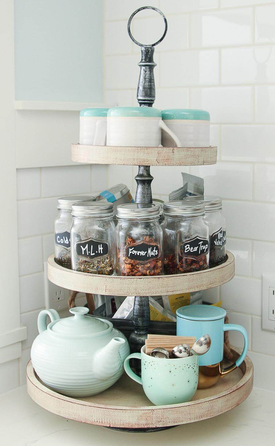 Three Tiers for Tea Caddies