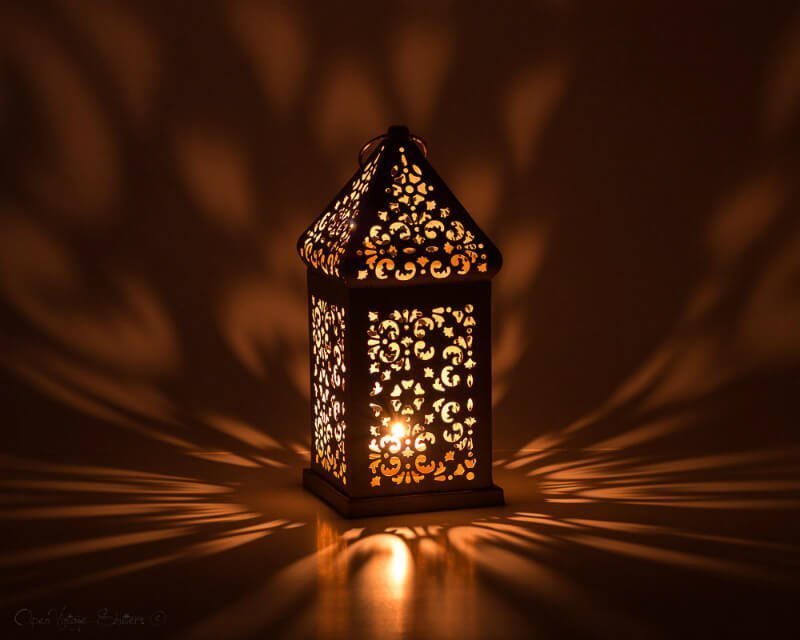 Magical Moroccan Pierced Floral Lantern