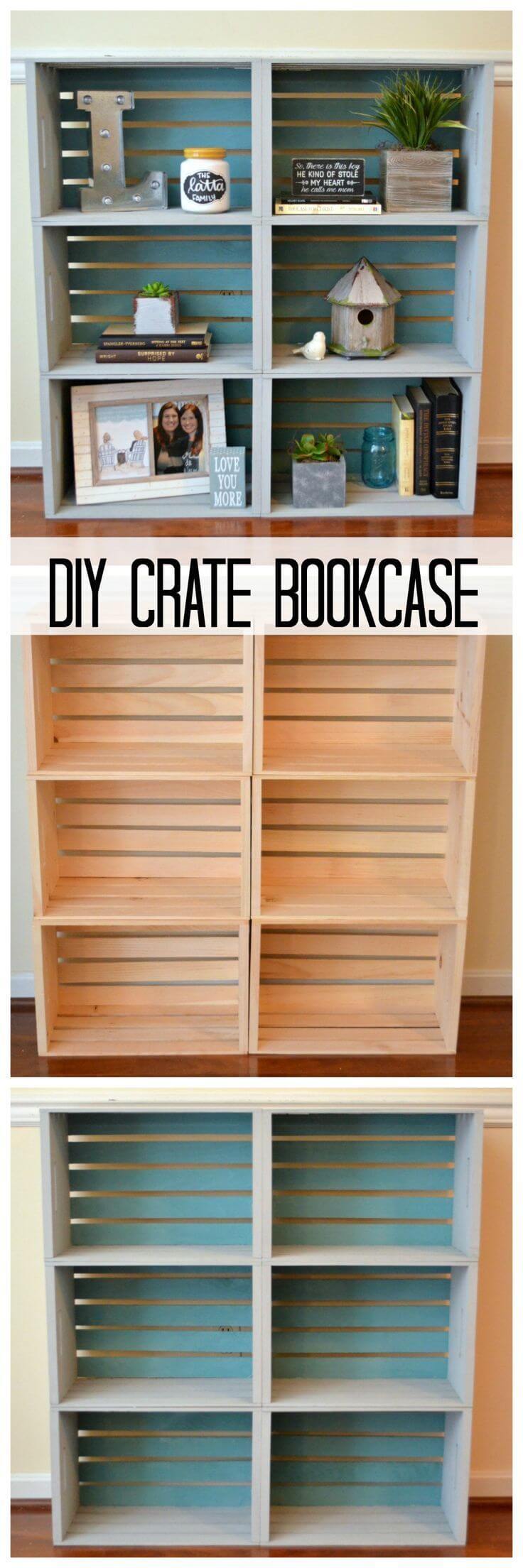 How to Build a Crate Bookcase