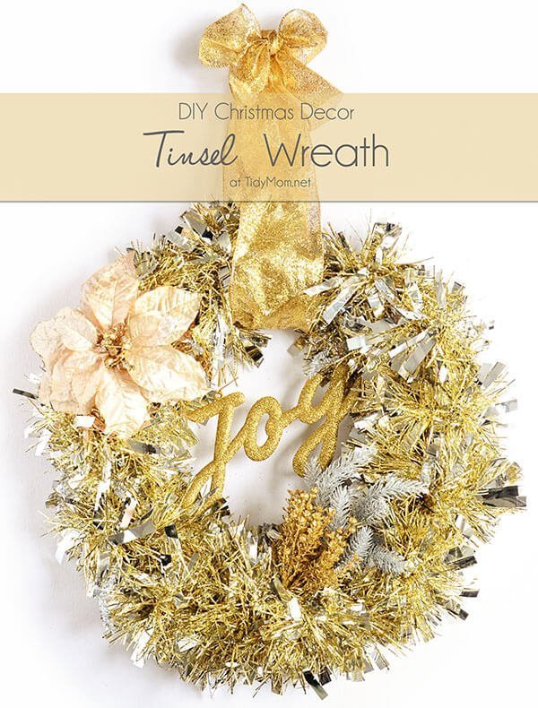 Spiky and Sparkly Mixed Metals Wreath