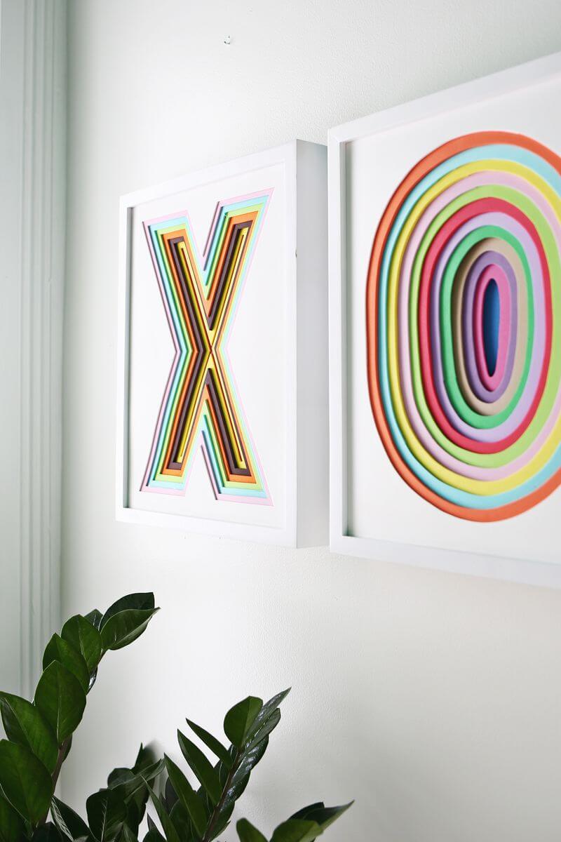 Layered Paper Letter Wall Art Project