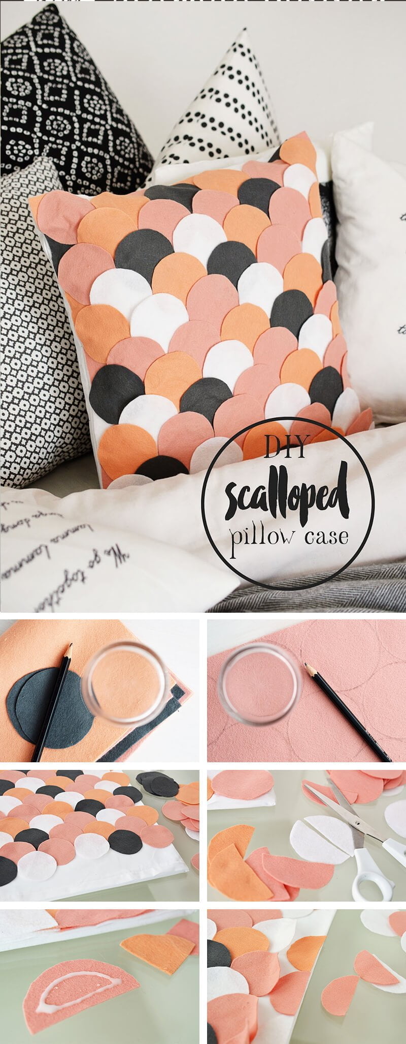 DIY Scalloped Pillow Cover Project