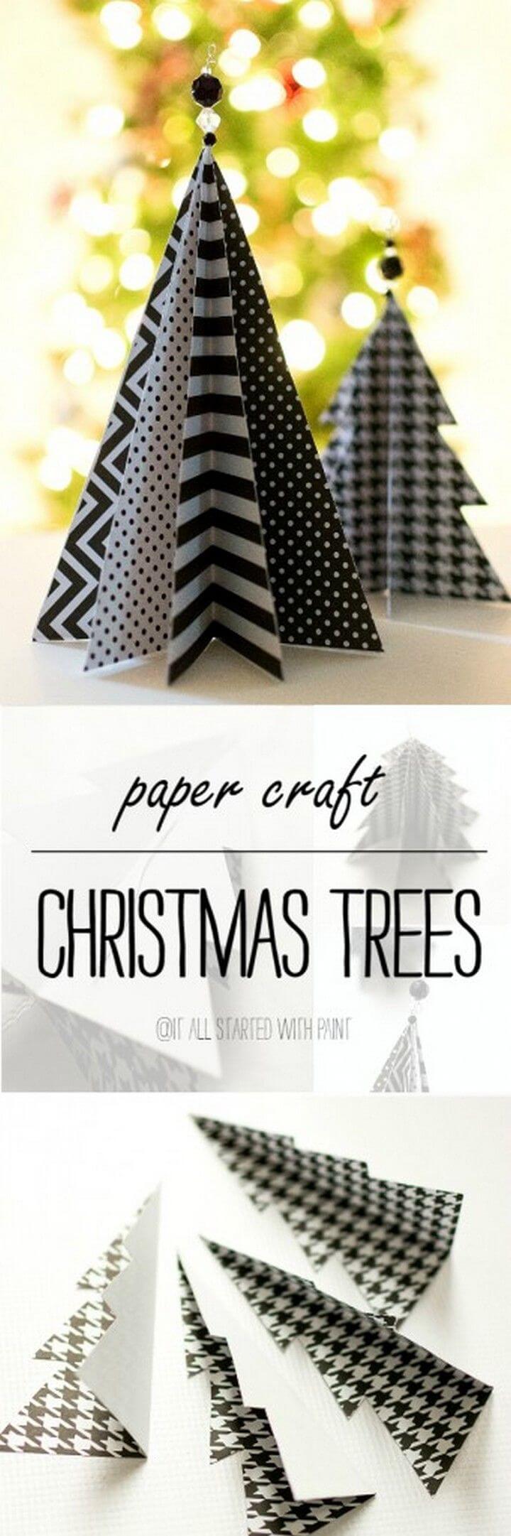 Cute DIY 3D Christmas Trees