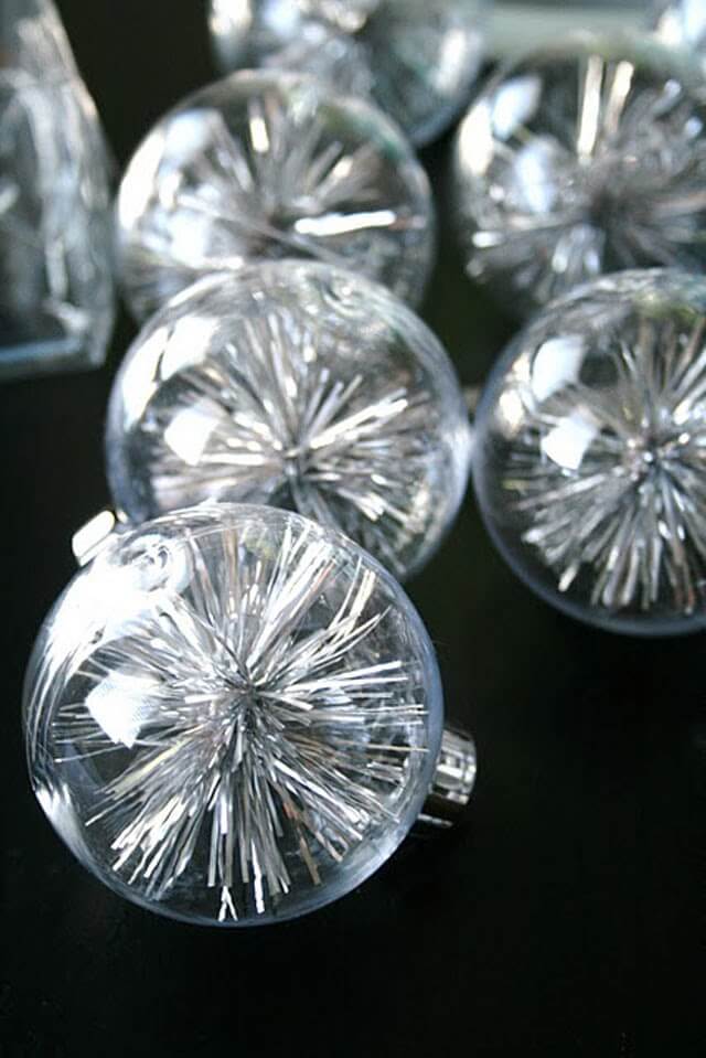 Space Age Sputnik Tinsel Ornaments