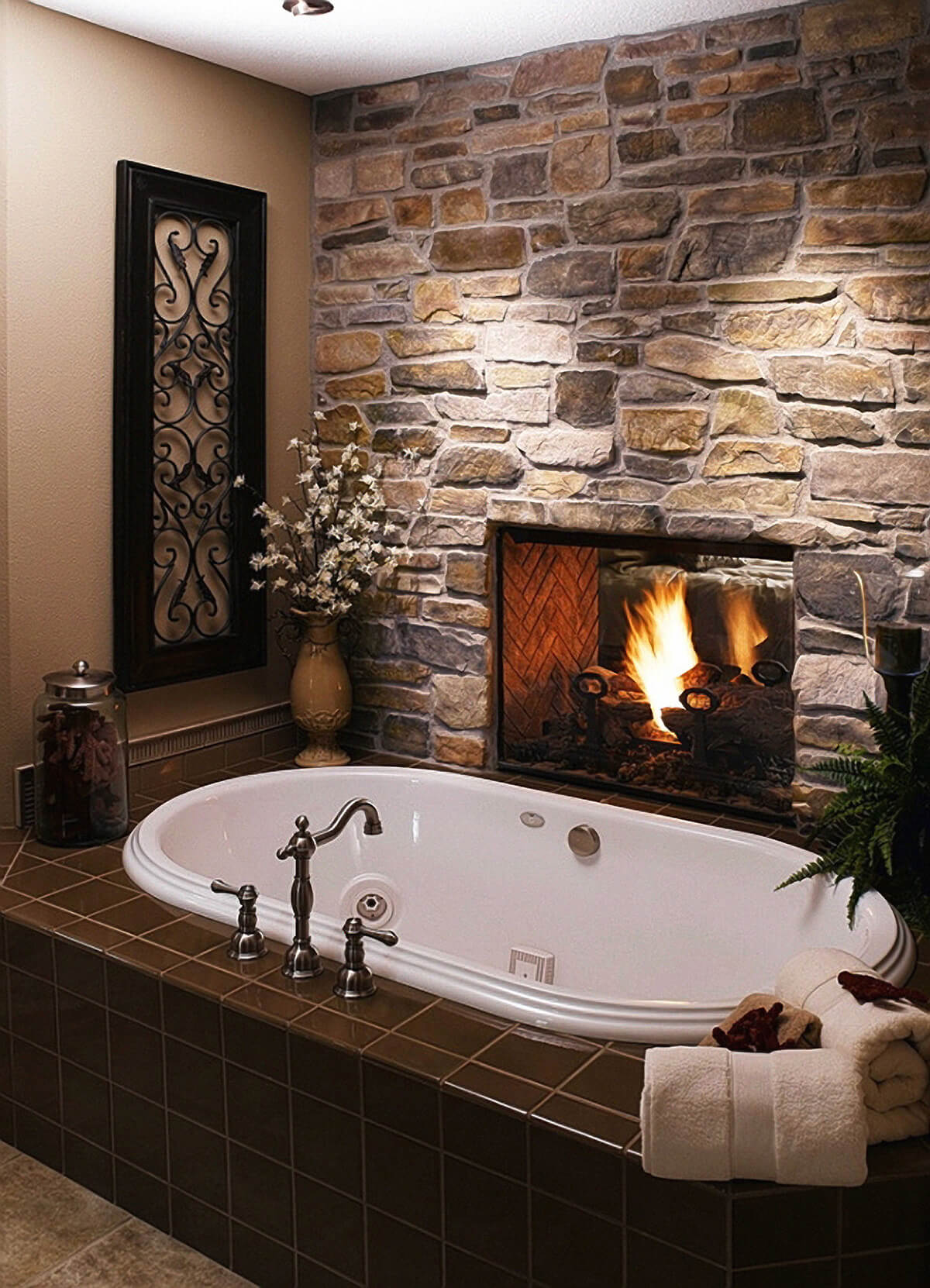 A Bath by the Fire