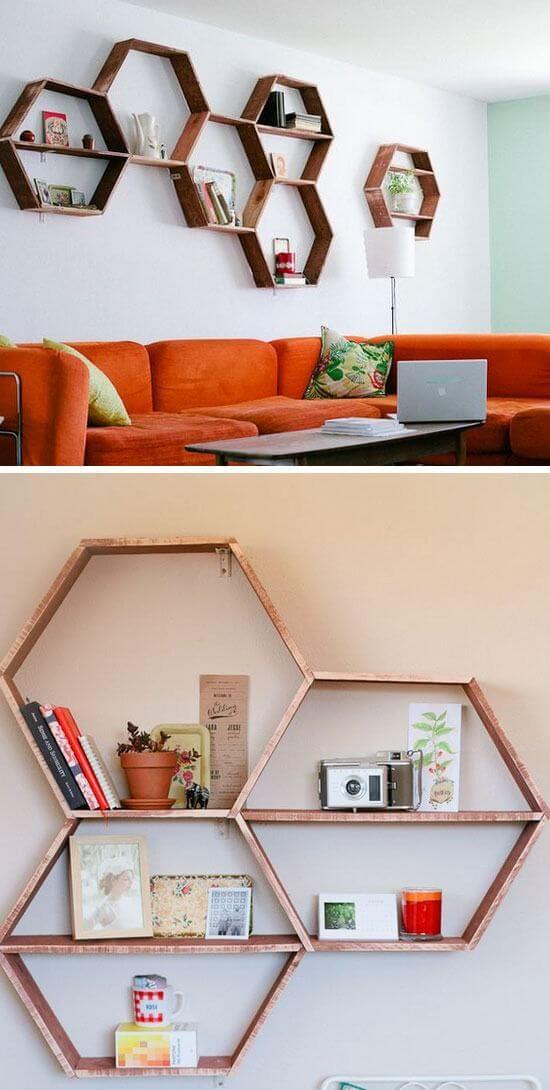 Roughhewn Honeycomb Hanging Shelf Assembly