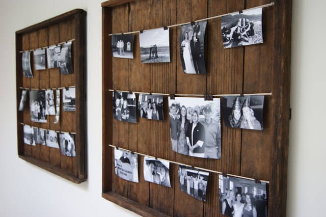 Monochromatic Darkroom Drying Rack Photo Displays