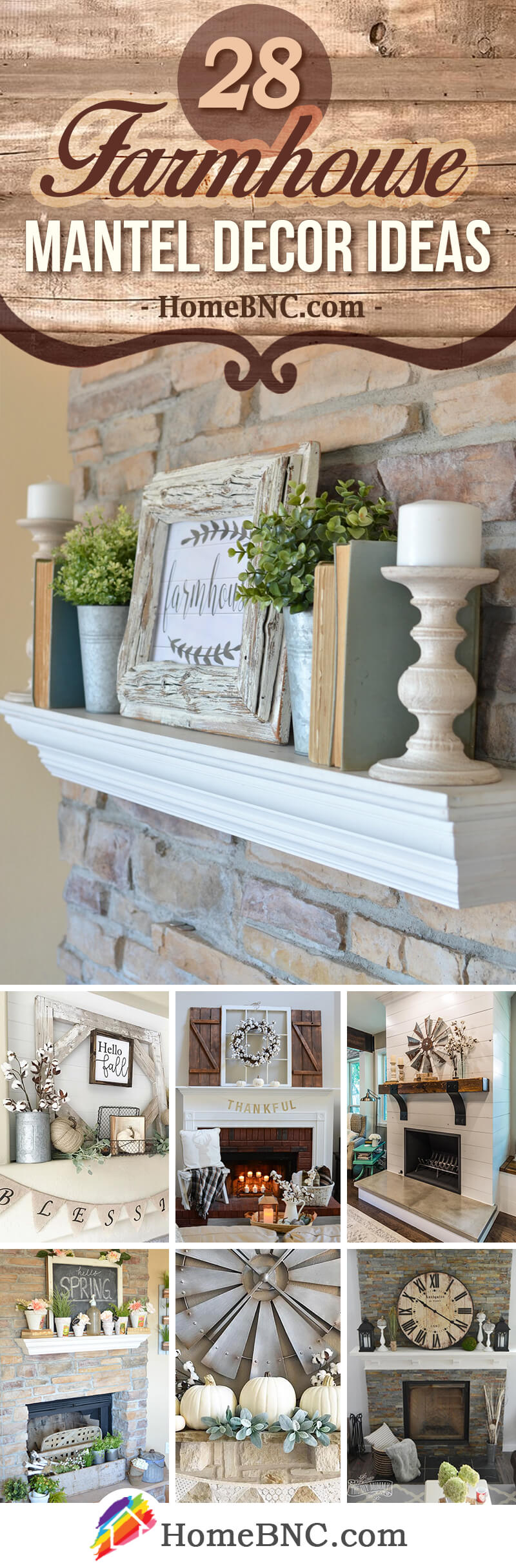 Farmhouse Mantel Decor Ideas