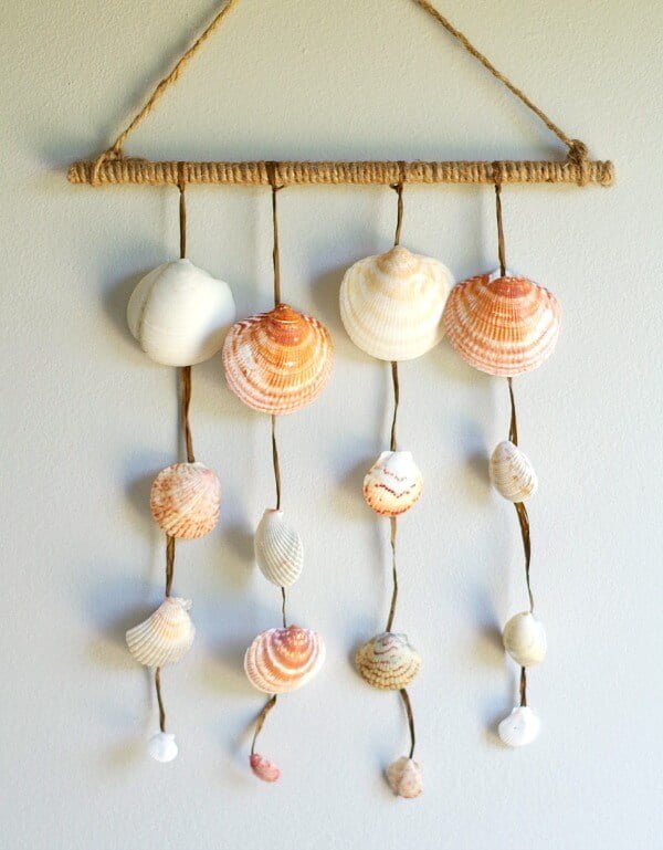 Clam Seashell Mini Wall Hanging