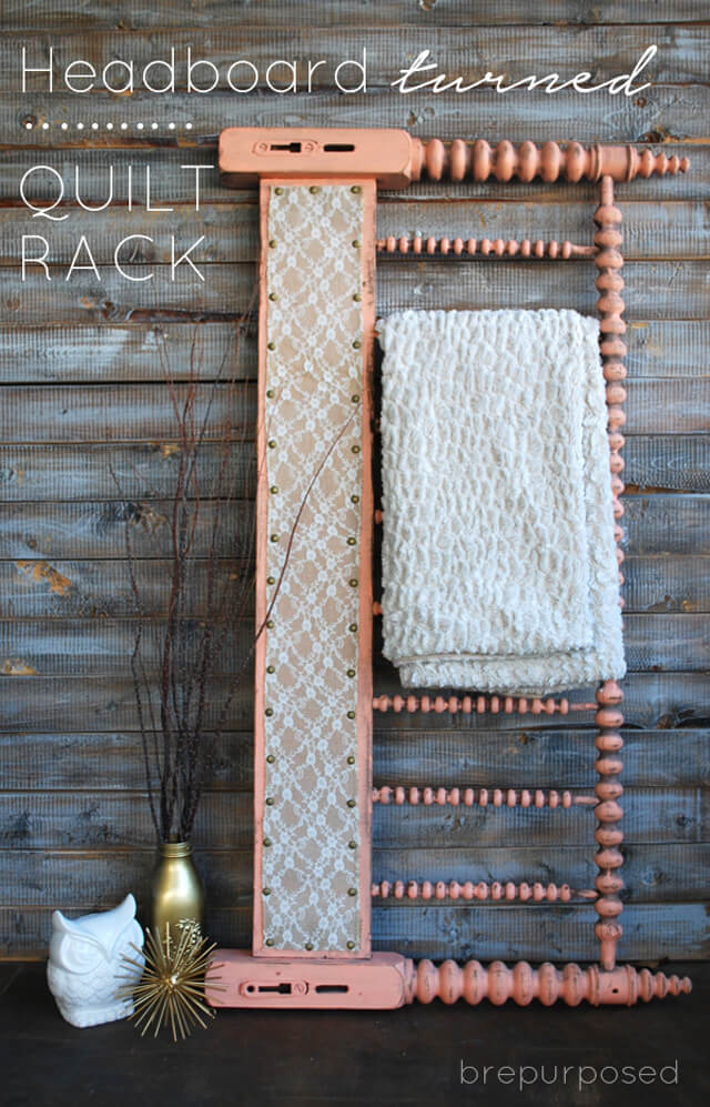 Quilt Rack with a Vintage Feel