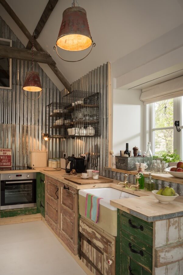 Unfinished and Mixed Vintage Farmhouse Cabinets