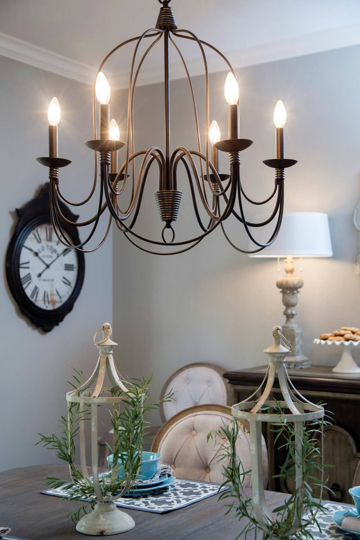 Elegant and Lovely Copper Chandelier