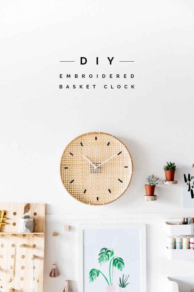 Beachy Basketweave Wall Clock Craft