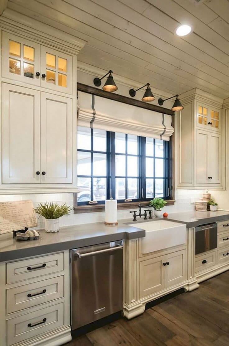 Rustic and Modern Cabinets with Farmhouse Flair