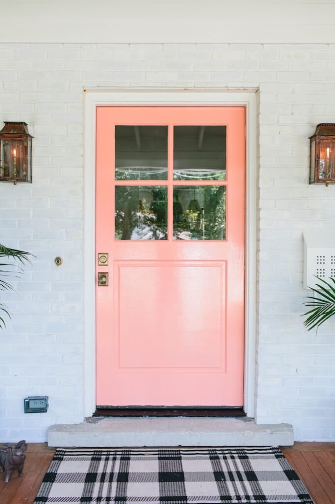 Oh So Peachy Pastel Front Door