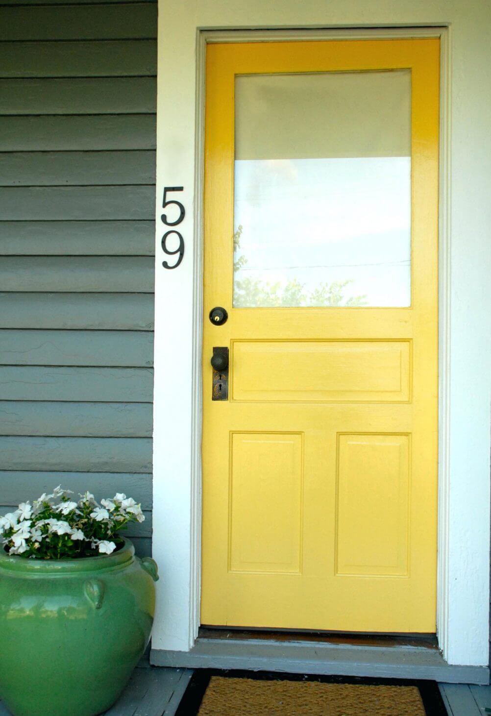 Big, Bright And Yellow Front Door