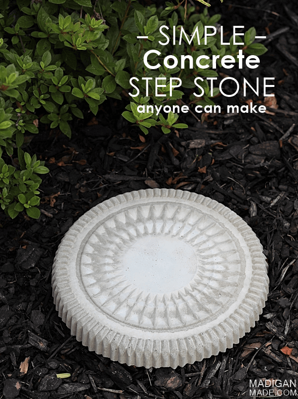 Detailed Concrete Garden Stepping Stone